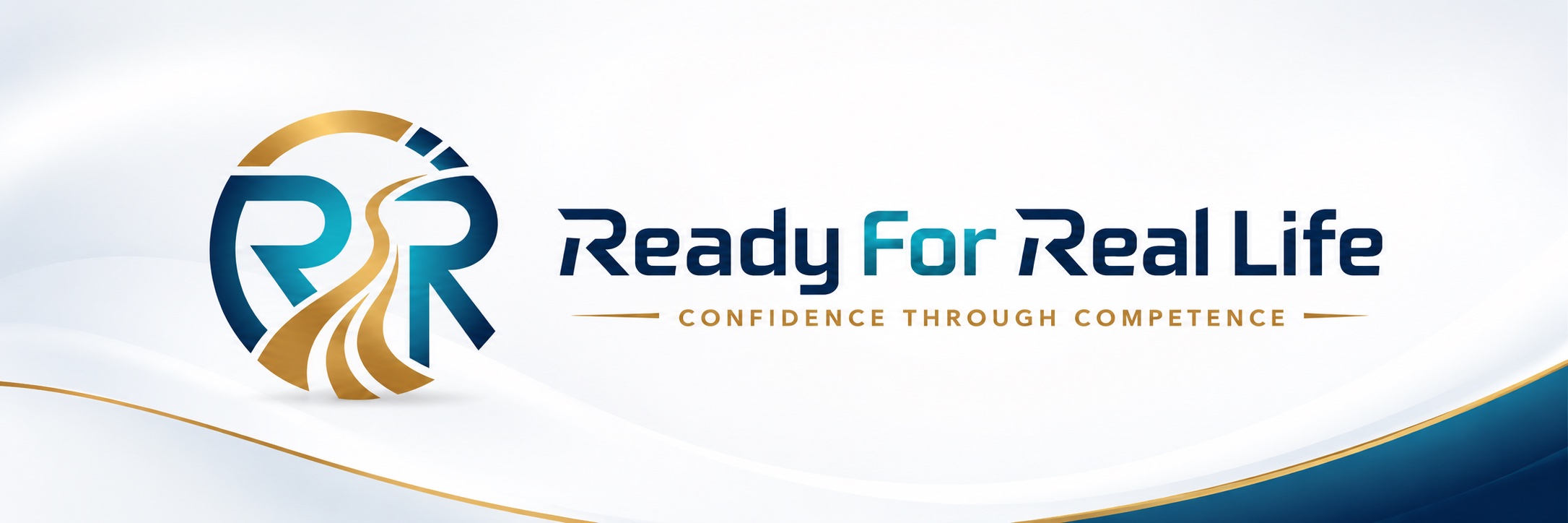 Ready For Real Life banner logo